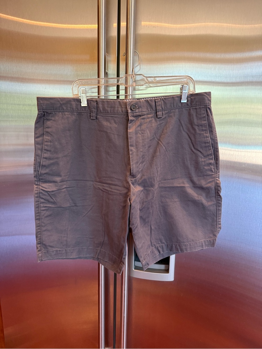 Banana Republic Men's Flat-Front Shorts - Charcoal, size 38